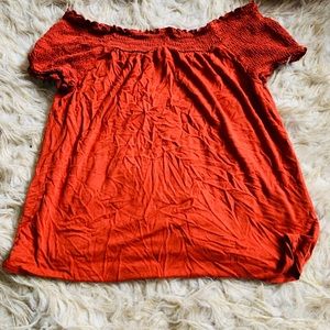 Red no boundaries shirt